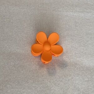 Orange Flower Hair Clip